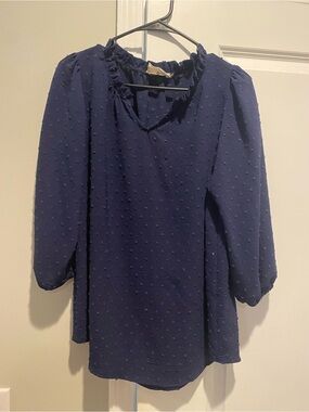 Betsy’s Boutique Swiss dot popover blouse